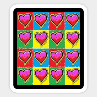 subway hearts by LowEndGraphics Sticker